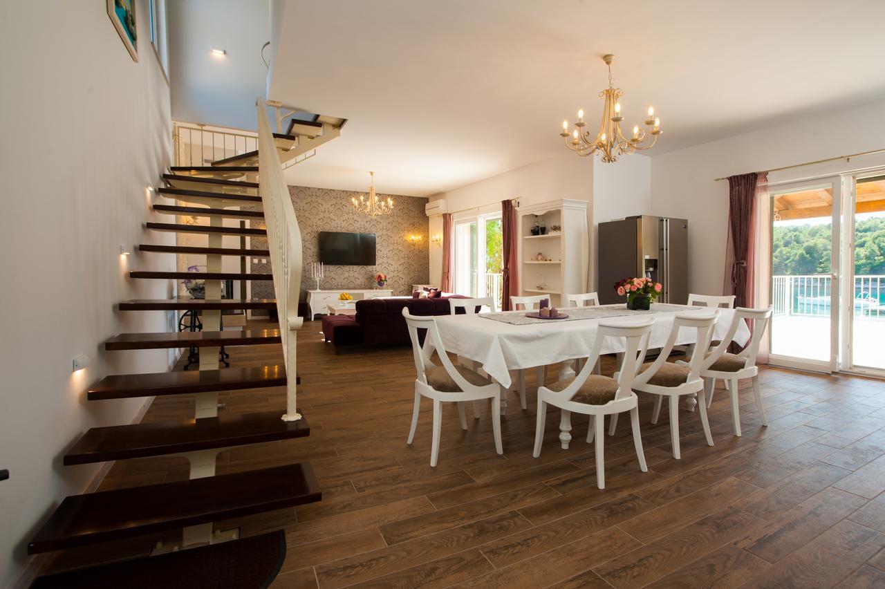 Luxury Villa Kate - In Lucice Bay With Turquoise Sea, Amazing Seaviews, And Heated Pool Milna  Exteriér fotografie